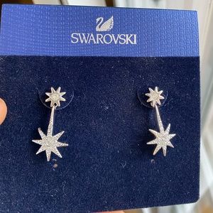 Swarovski hanging star earrings